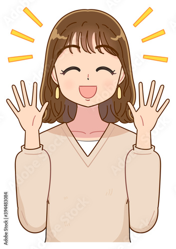 私服の若い女性