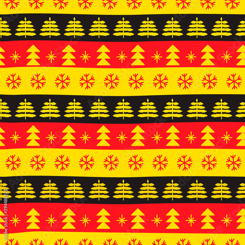 Christmas patterns in national color flag Germany style. Festive Christmas packaging