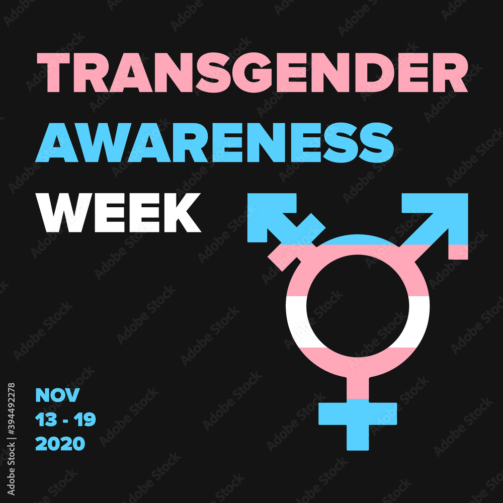 Transgender Awareness Week Social Media Post Template with Trans Gender