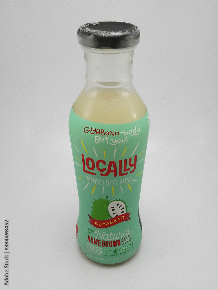 Locally guyabano blended juice drink in Quezon City, Philippines Stock Photo Adobe Stock
