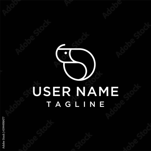 shrimp logo design vector image , shrimp logo icon , logo line shrimp