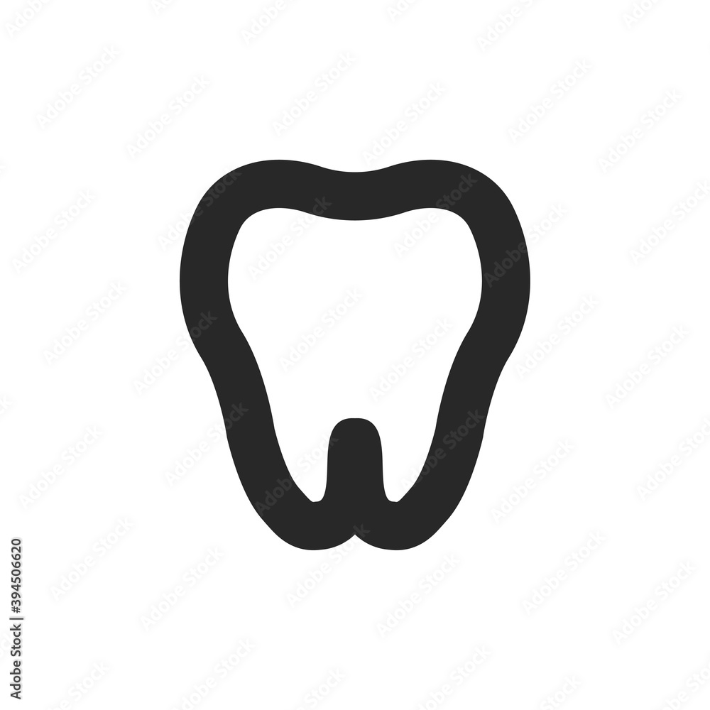 Tooth vector icon. Dentist symbol. Tooth vector icon. Dentist symbol.
