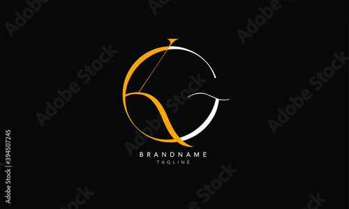 Alphabet letters Initials Monogram logo KG, GK, K and G
