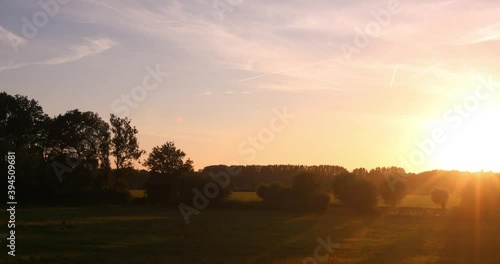 Wallpaper Mural Timelapse of a meadow in the Netherlands in summer during sunset
 Torontodigital.ca