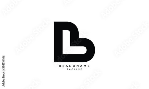 Alphabet letters Initials Monogram logo BL, LB, B and L