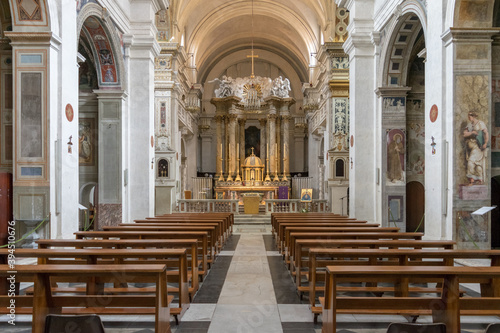 Rome/Italy - March 20 2019: Trinita dei monti interior