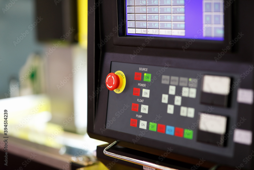 control panel of CNC waterjet cutting machine control panel of CNC waterjet cutting machine