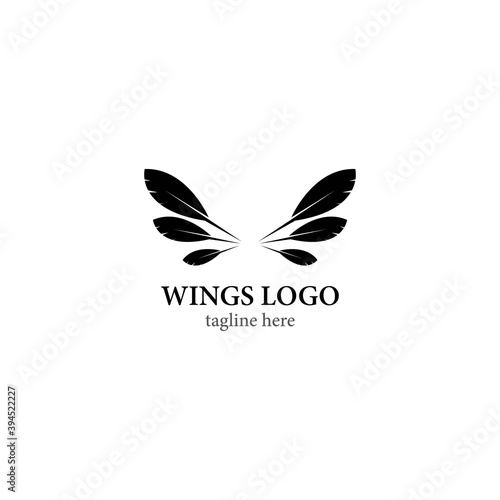 Wing logo vector icon