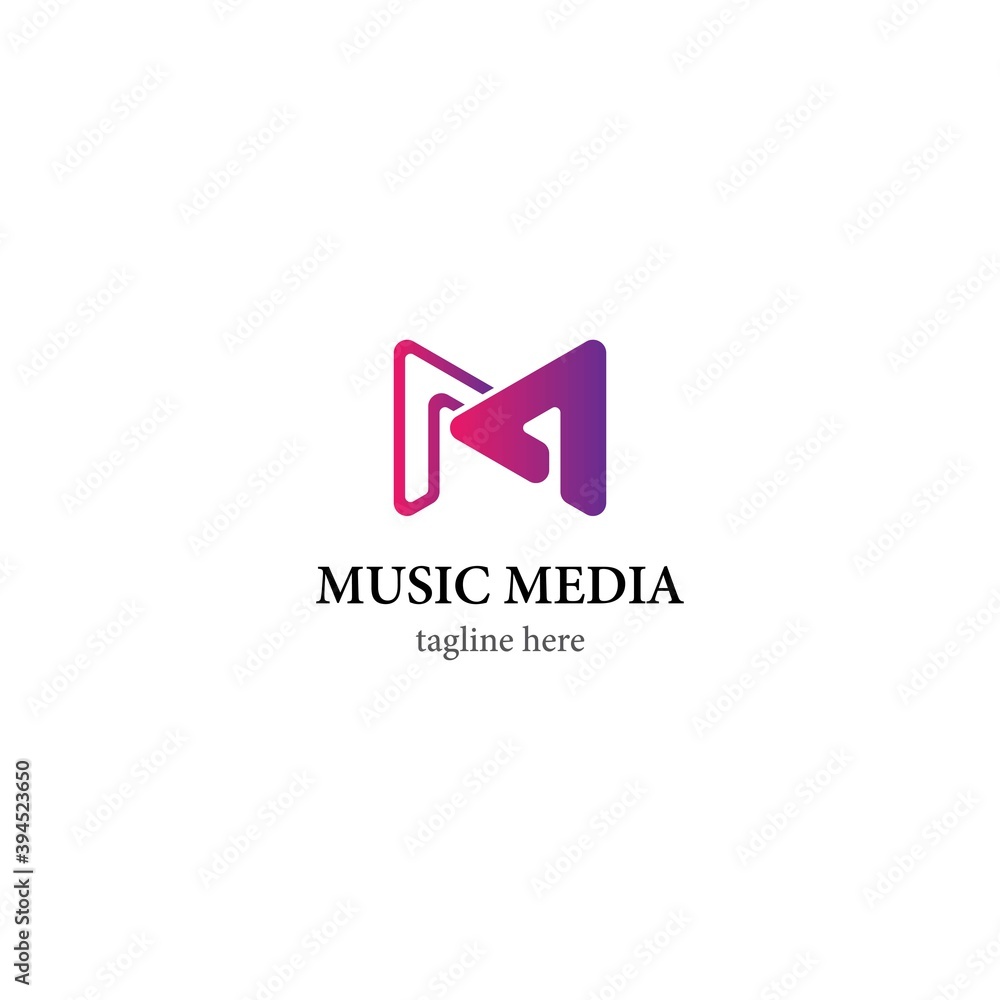 Music logo vector icon Music logo vector icon