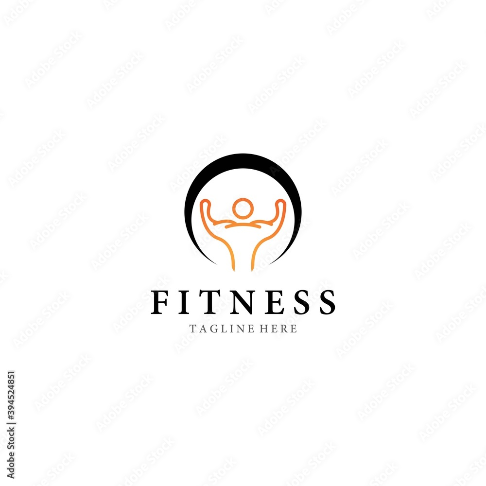 Fitness logo template