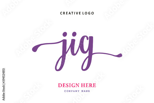 JIG lettering logo is simple, easy to understand and authoritative