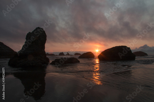 Bandon Beach Sunset © Tim