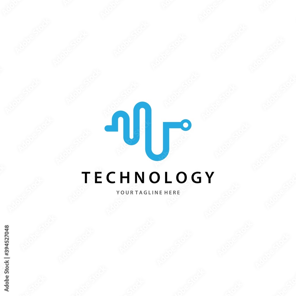 Technology logo template