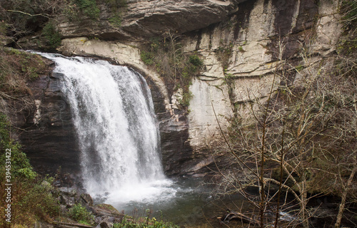 Fototapeta Naklejka Na Ścianę i Meble -  Looking Glass Falls in Pisgah National Forest