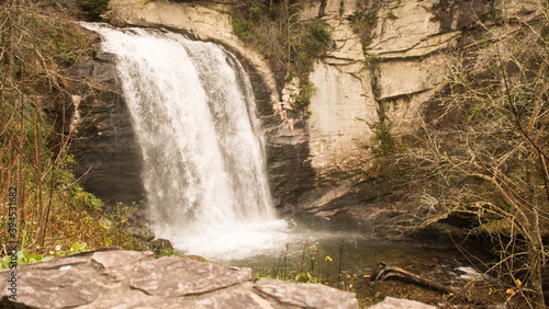 Looking Glass Falls in Pisgah National Forest