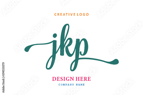 JKP lettering logo is simple, easy to understand and authoritative