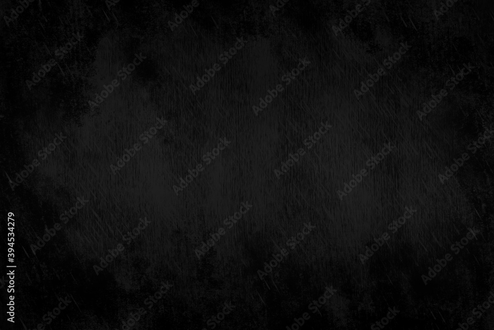Fototapeta premium Concrete wall black color for background. Old grunge textures with scratches and cracks. Black painted cement wall texture.