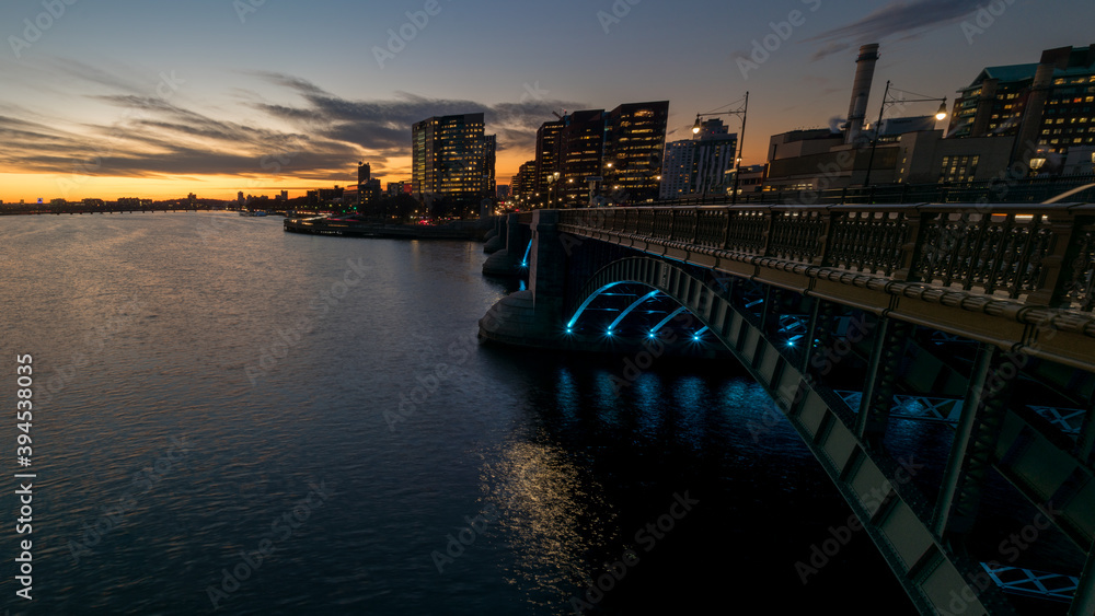 Boston Bridge Sunset