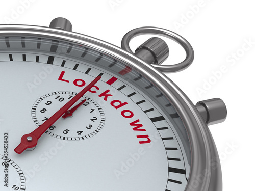 stopwatch with text lockdow...