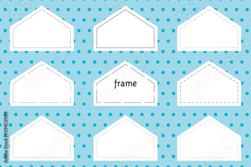 Frame border_pentagon (house type)
