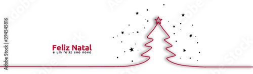 Cabeçario Feliz Natal Vetor