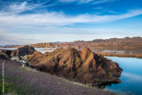 A breathtaking view of the river in Parker Dam Road, Arizona photo