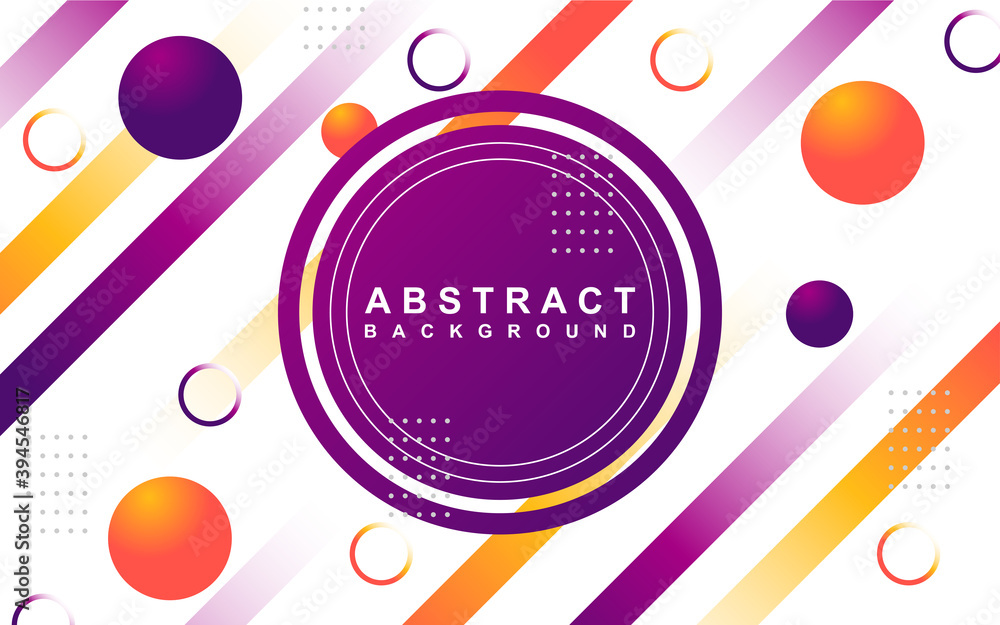 Abstract minimal geometric background with trendy and modern gradient colorful. Vector graphic design layout template can use for banner promotion, cover poster, flyer, frame, presentation business