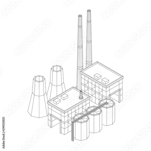 Industrial building factorie facilitie power plant