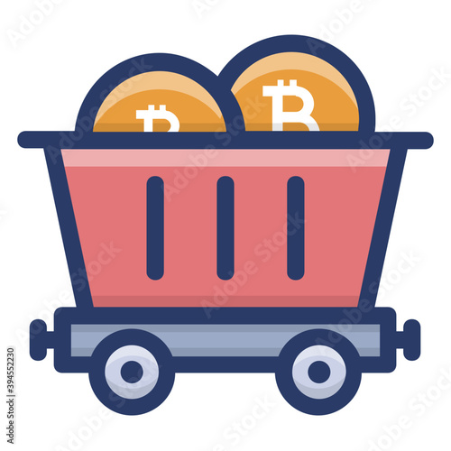 Bitcoin Mining Cart 