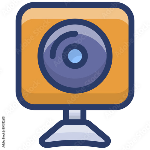 Webcam Flat Vector