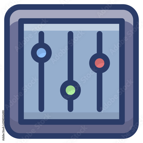 Preferences Bar Vector 