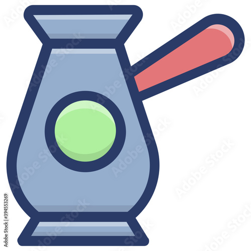 Teapot Flat Vector 