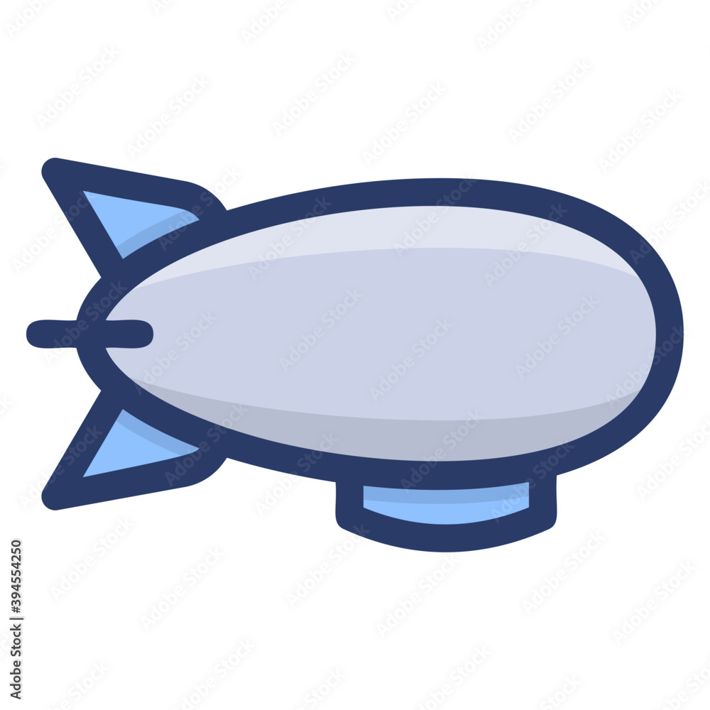 Fototapeta premium Flying Airship Vector