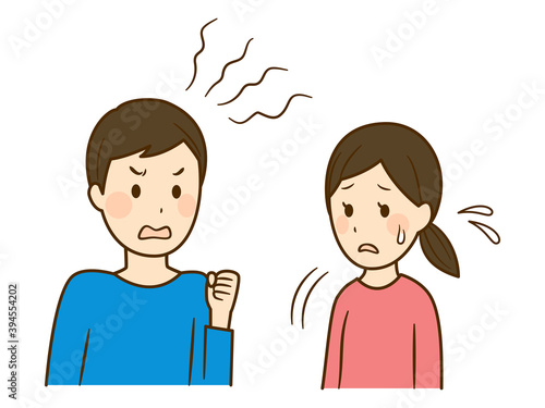illustration of a man with short temper