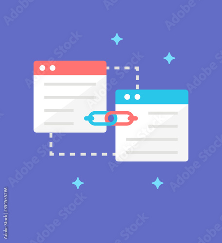 Web Backlinks Vector 