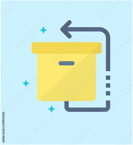 Parcel Return Vector 