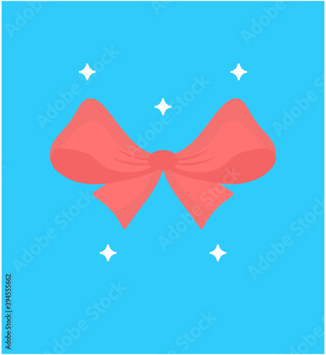 Bowknot Flat Vector 