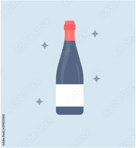 Wine Bottle Vector 