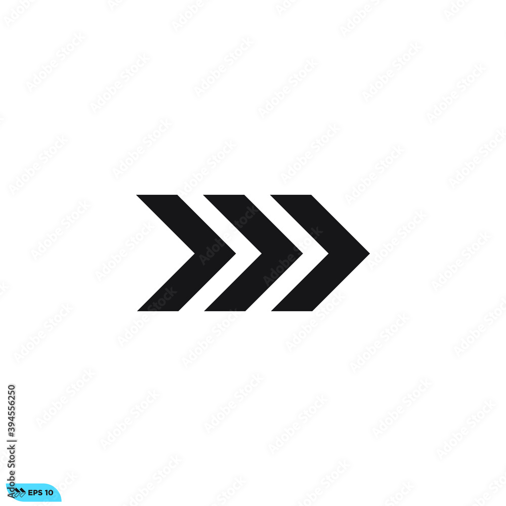 Icon vector graphic of arrow, good for template