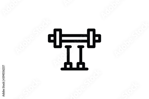 Gym Outline Icon - Weights