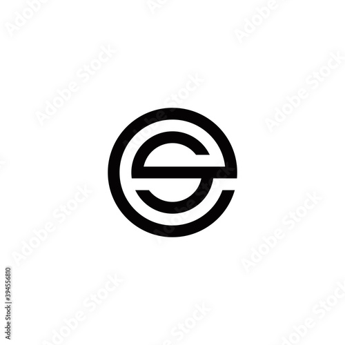 e s es se initial logo design vector graphic idea creative