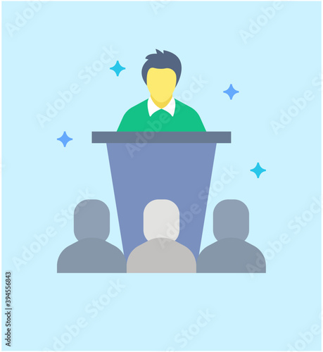 Business Orator Vector 
