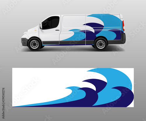 Car decal van designs . Wrap designs template vector.