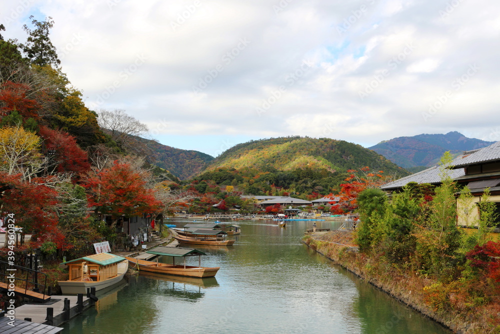 京都嵐山周辺の景色(秋・紅葉) 京都嵐山周辺の景色(秋・紅葉)