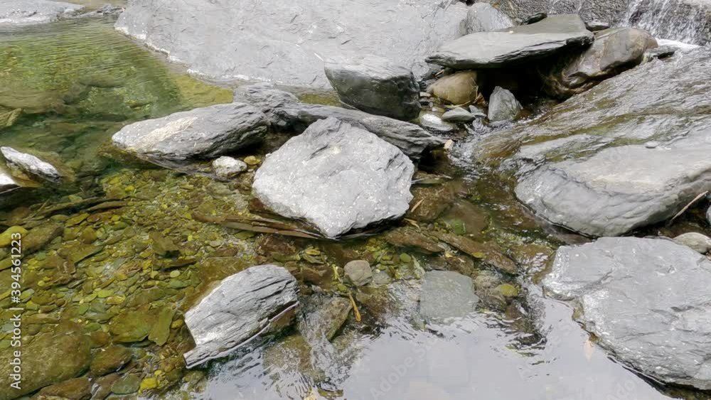 fresh water running between stones of a creek fresh water running between stones of a creek