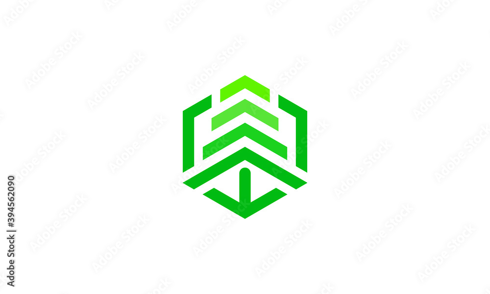 Creative Vector Illustration Logo Design. Leaves Leaf Tree Building Real Estate Logo Concept. Creative Vector Illustration Logo Design. Leaves Leaf Tree Building Real Estate Logo Concept.