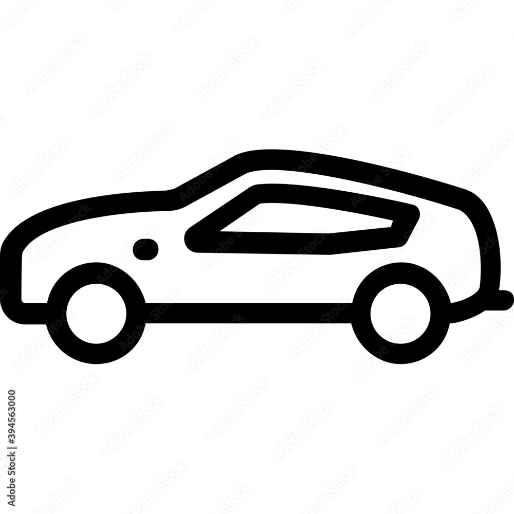 
Car Line Vector Icon
