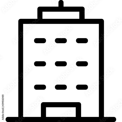 
Building Line Vector Icon
