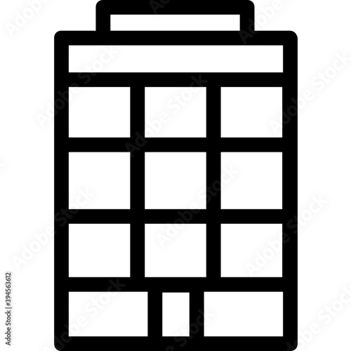 
Building Line Vector Icon
