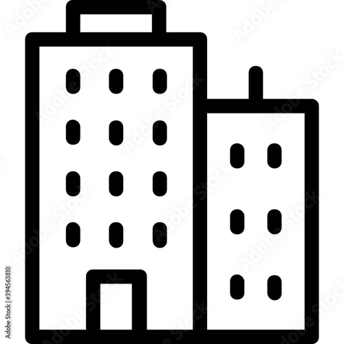 
Building Line Vector Icon
